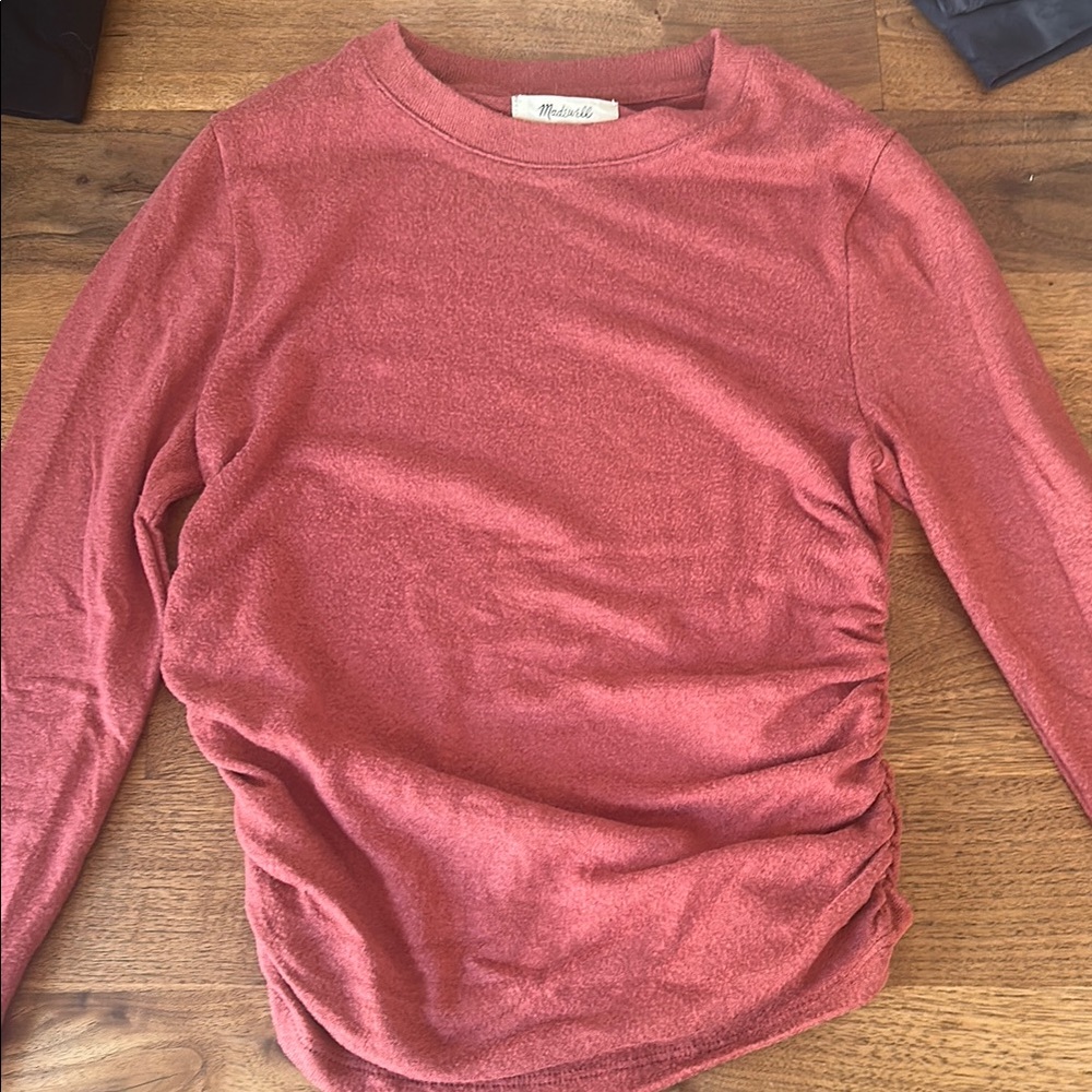 Madewell Rust Long Sleeve Top
